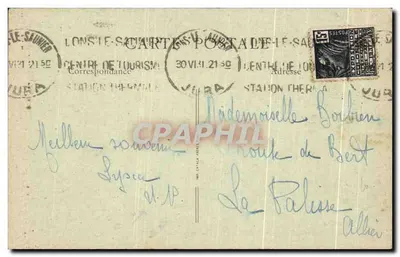 Lons-le-Saunier — De Prefectuur, binnenplaats — B.F., Parijs — Achterkant