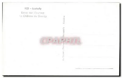 Zamek Dourdy — Loctudy — Szkoła Młodzieży — Wydawca: A. Cailtan, Finistère — Rewers