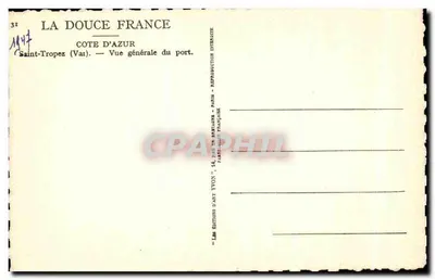 Saint-Tropez — Ogólny widok portu — Les Éditions d'Art Yvon — Rewers