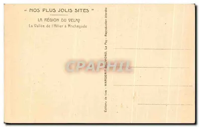 Dolina Allier w Rochegude — Region Delay — Wydawnictwo Margerit-Brémond — Rewers