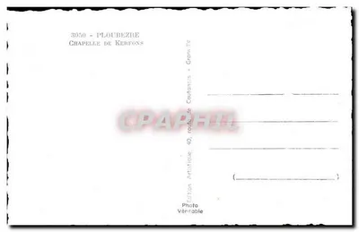 Capela de Kerpions — Plobuzre — Edição Foto Verdadeira — Verso