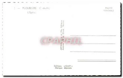 Ploubezre (C.-du-N.) — A Igreja — Edições Gaby, Nantes — Verso