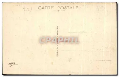 Besançon-les-Bains — Uitzicht genomen vanaf Fort Brégille — Uitgave La Cigogne - Val-d'Alai — Achterkant