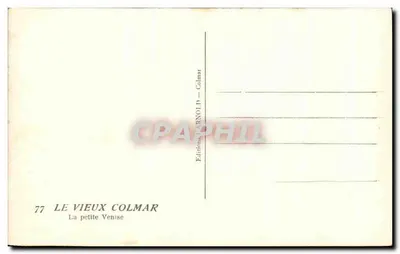 Stary Colmar — Mała Wenecja — Wydawnictwo Arnold — n°77 — Rewers