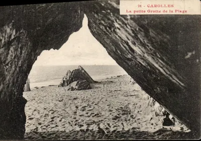 Carolles — A pequena Gruta da Praia — editor desconhecido, n° 24