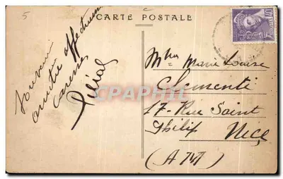 Notre-Dame de LAVASINA — statue sous un arbre — Collection Scamaroni, n° 158 — Verso