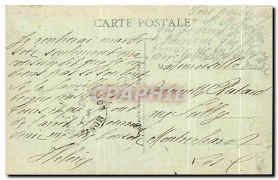 Tours (L.-et-L.) — Pałac Sądowy widziany z Tarasy Hotelu «Métropol» — Wieża Karola i Wieża Zegara — A. P. — Rewers