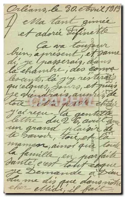Olivet — Arredores de Orléans — A Fonte do Loiret — Rio com 5 km de comprimento — Edição H. 3 — Verso