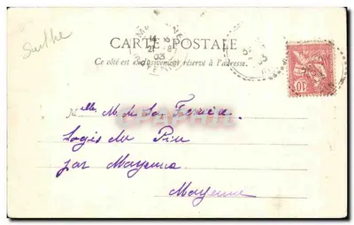Castelo do Lude - Cour d'Honneur — T. Foucault, Le Lude, n°2 — Verso