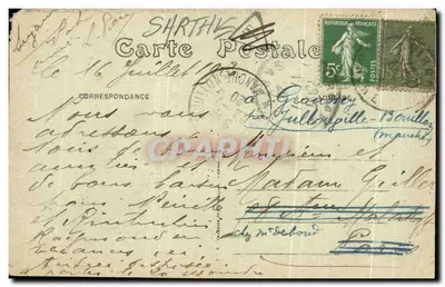 Semur (Sarthe) — Château de Semur — Édition Bouveret Le Mans — Verso