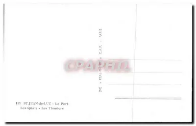 Saint-Jean-de-Luz — Der Hafen — Die Kais - Die Thunfischboote — Verleger C.A.P. n°113 — Rückseite