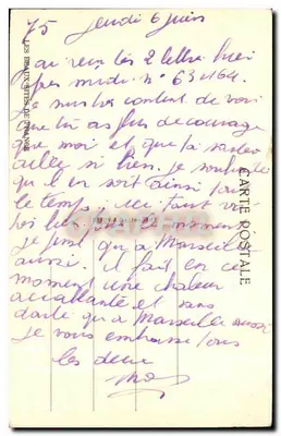 Bilhete postal antigo Alsaciennes Folklore Costume Alsace — Verso