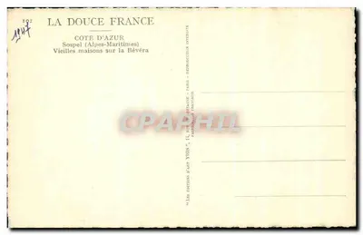 Sospel — Velhas casas sobre a Bévéra — Edições d'Art Yvon, Paris — Verso