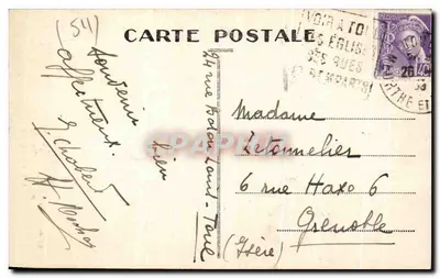 Escada do Tribunal — Toul — Edição Muller, n°133 — Verso