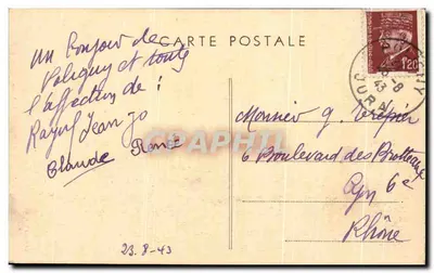 Poligny (Jura) — Rochers du Tronc de la Lune — Zbiór Godefroy — Rewers