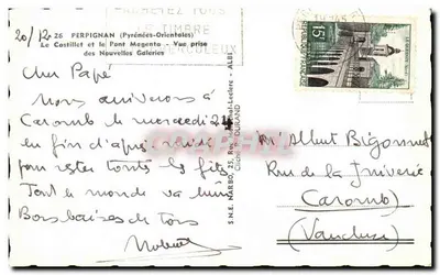 Castillet i Most Magenta — Widok z Nowych Galerii — S.N.E. Narbo, 25, ul. Marshal-Leclerc, Perpignan — Rewers