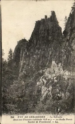 Vista de Gerardmer — Antiga Fronteira (altitude 1159 m) — A Roche Percée — LL