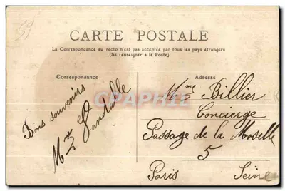 Roubaix — La Banque de France, vue de face — Éditeur E.C. — Verso