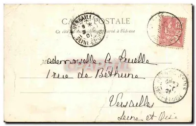 Château de Rosny - Le Parc — éditeur R. Girard phot. à Mantes — Verso
