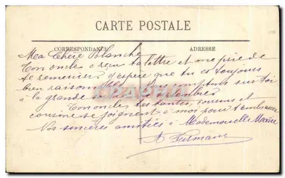 Interior de la Subprefectura de Reims — bombardeada e incendiada por los alemanes — LL — Reverso