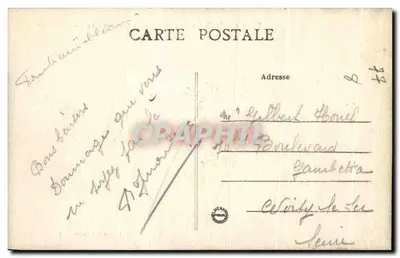 Bosque de Fontainebleau — En las Gorges de Franchard — Colección G. Goujon — Reverso