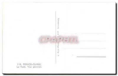 Perros-Guirec — A Rade. Vista geral — C.A.P. Strasbourg, n°118 — Verso
