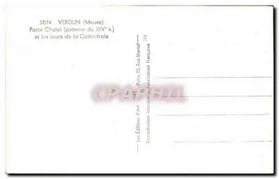 Puerta Chatel (puente del siglo XIV) — Verdun (Meuse) — Les Éditions d'Art — Reverso