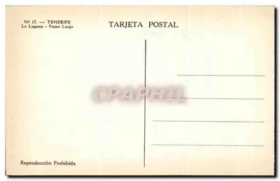 La Laguna - Paseo Largo — Tenerife — Verso