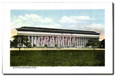 Stara pocztówka Most Washington Park State Education Building — Rewers