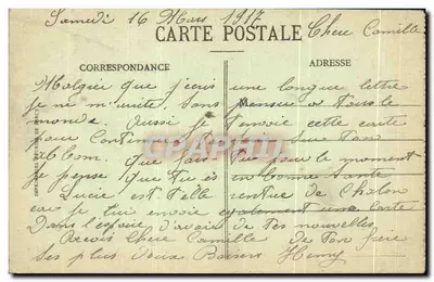 Compiègne - La Estatua de Juana de Arco — Decalle — Reverso