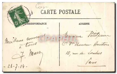 Vizzavona — 2e Cascade des Anglais — éditeur Selecta, n° 50 — Rückseite