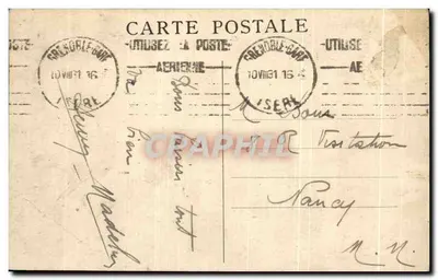 Le Grand Logis — pont sur le torrent, route de la Grande-Chartreuse — éditeur Clavay, n° 73 — Verso