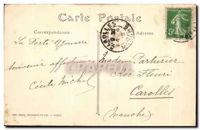 Batalha da Marne — O Ponte Nova em Ferté-sous-Jouarre (Seine-et-Marne) — Edição Culmann — Verso