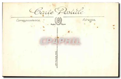 Kościół Świętego Elia w Dunkerque — ruiny po bombardowaniu — Librairie Duchastelle, Dunkerque — Rewers