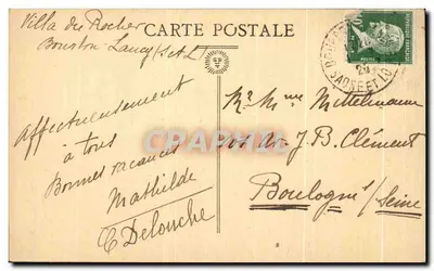 Bourbon-Lancy — Hospício d'Aligre — editor não visível — Verso