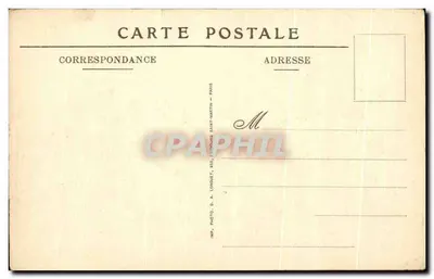 Reims — Katedra i plac Królewski widziane z powietrza — Jules Macalol, wyd. Reims — Rewers