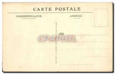 Reims — Hôtel-de-Ville po pożarze — Jules Maclot, wyd. Reims — Rewers