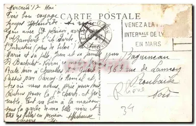 Lyon — prefektura i jej ogród — Wydawnictwo J. Callard, nr 211 — Rewers
