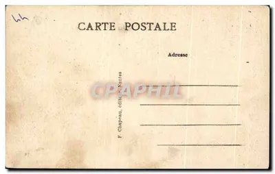 NANTES — El Castillo de los Duques de Bretaña — El Gran-Logis y los Muros (siglo XV) — F. Chapeau, editor Nantes — Reverso