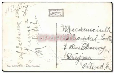 Most Napoléona — Trasa do Gavarnie — Wydawnictwo Berjaud — Rewers