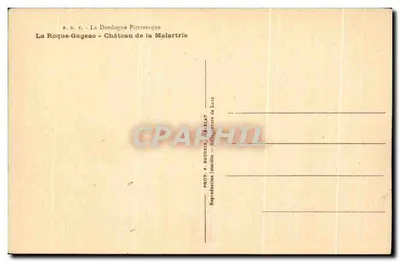 La Roque-Gageac — Castillo de La Malartrie — Fot. P. Baudrix, La Blat — Reverso