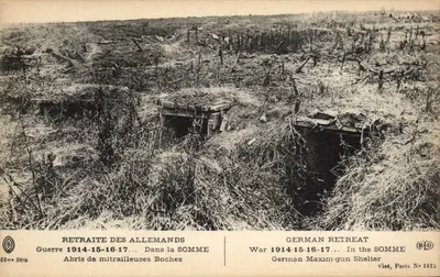 Retirada dos Alemães — Guerra 1914-15-16-17… Na SOMME — Visé, Paris N° 1612