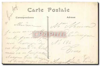 Katedra w Reims w ogniu — bombardowanie 19 września 1914 — Jules MATOT, wydawca, Reims — Rewers