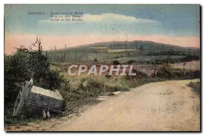 Kemmel — Estrada para o Monte — Fototipia Daslix, Paris