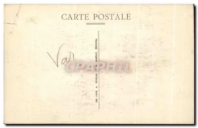 Bilhete postal antigo Ramatuelle Moulins de Paillas — Verso