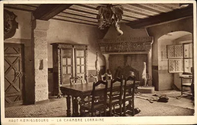 Haut-Kœnigsbourg — A Sala Lorena — Braun e Cie, Dornach
