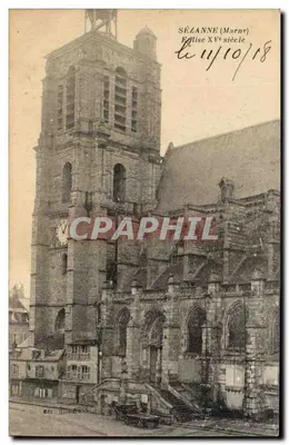 Sézanne (Marne) — Igreja do século XV — Ed. Michaud