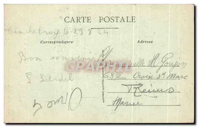 Interior da Capela da Abadia de Tinchebray (Orne) — editor E. Gallier, número de série não visível — Verso