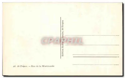 St-Tropez — Via della Misericordia — Édition Robin Libraire — Verso
