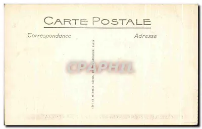Compiègne — Zamek — Pokój spania Napoleona I — LL — Rewers